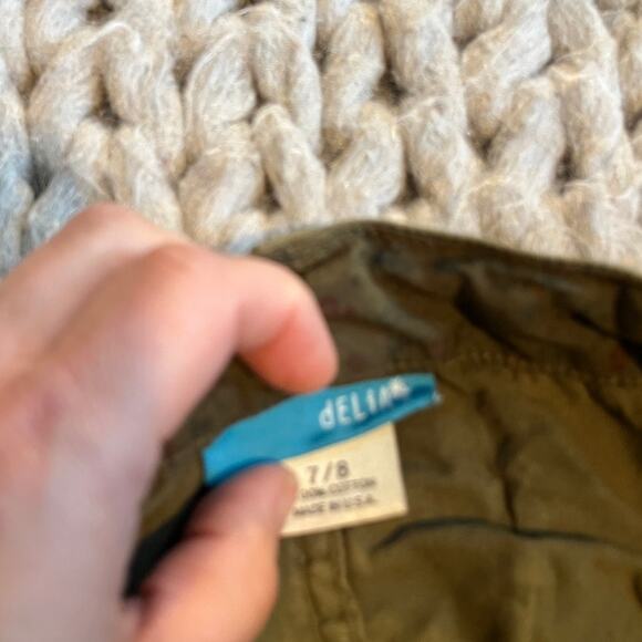 Delia's vintage army green pants size 7/8 - Picture 8 of 11